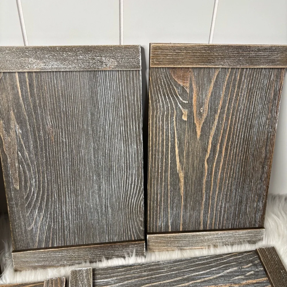 Rustic wooden Boards for Crafting or Centerpieces decor set of 5